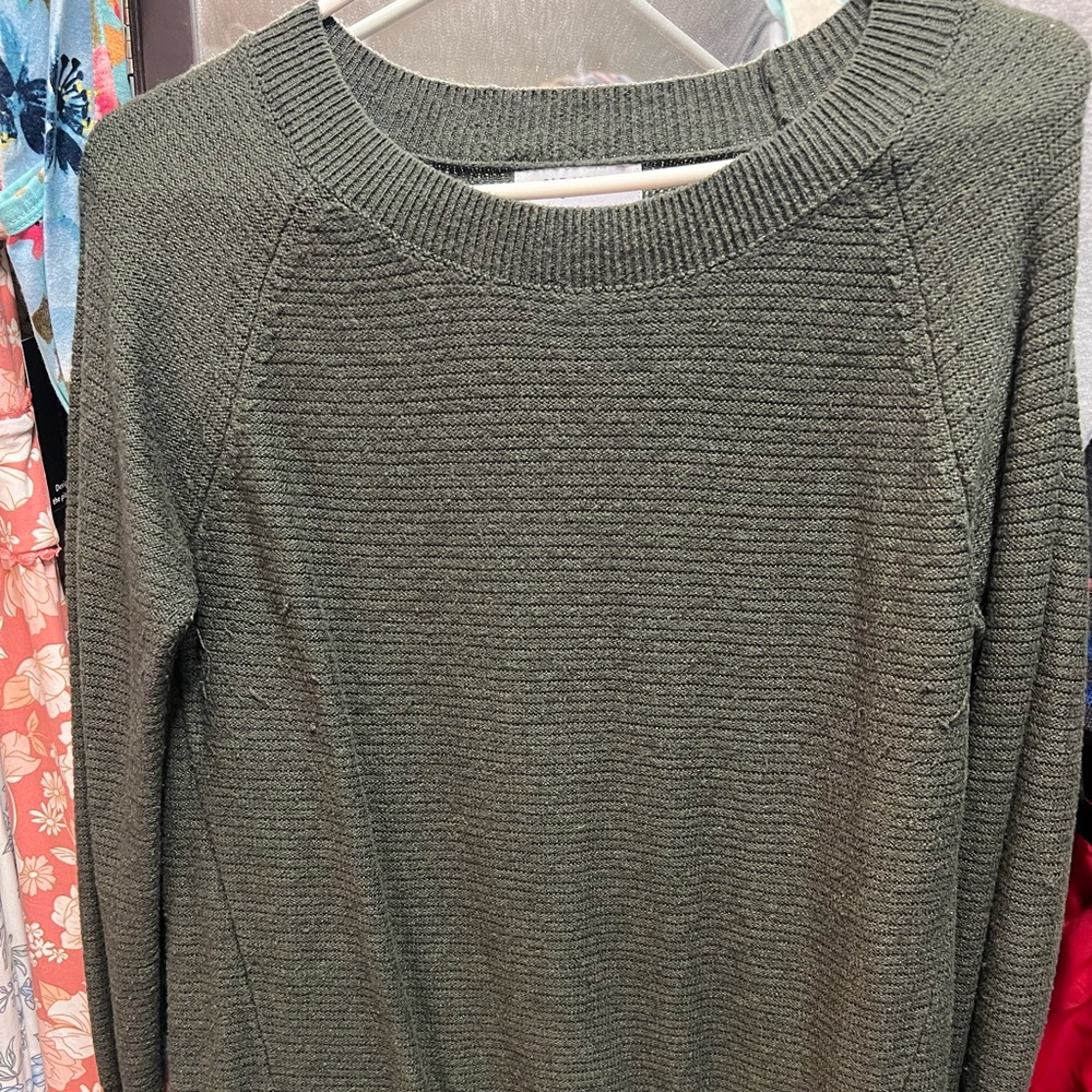 Old Navy Forest Green Crew Neck Sweater